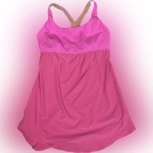 Lululemon Hot Pink Top with built in bra